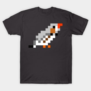 Pixel Zebra Finch T-Shirt